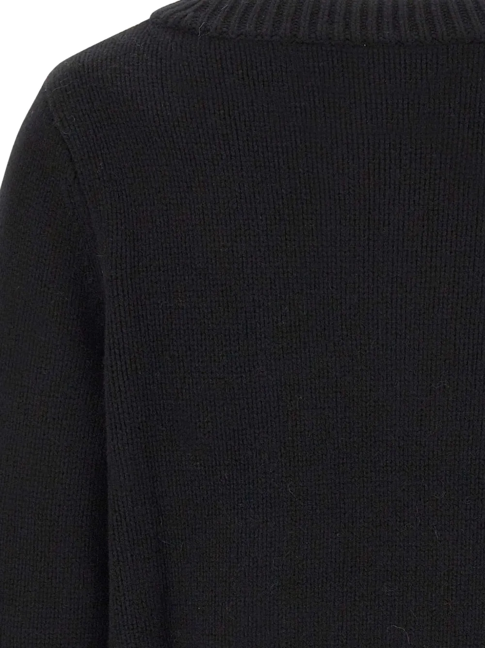 Soft Goat chunky-knit V-neck sweater Zwart