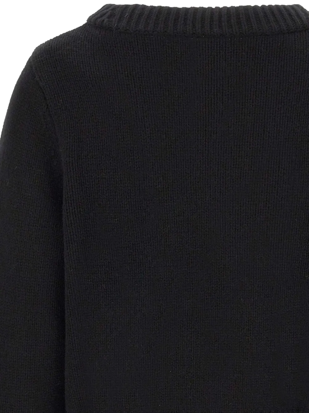 Soft Goat chunky-knit V-neck sweater Zwart