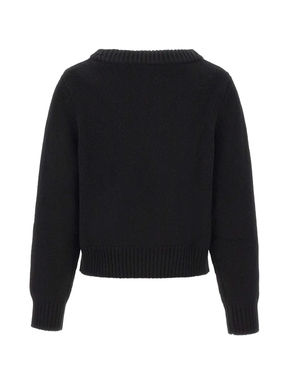 Soft Goat chunky-knit V-neck sweater Zwart