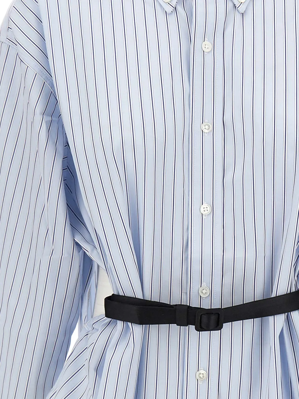 Vaquera belted cut-out shirt Blauw