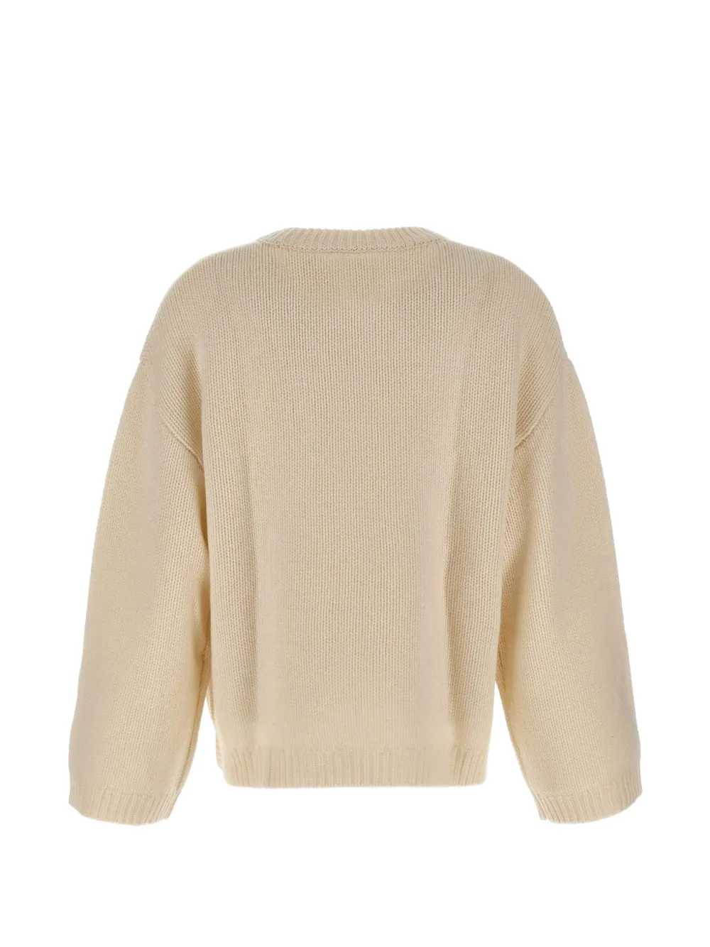 Soft Goat stockinette-stitch cashmere sweater Beige