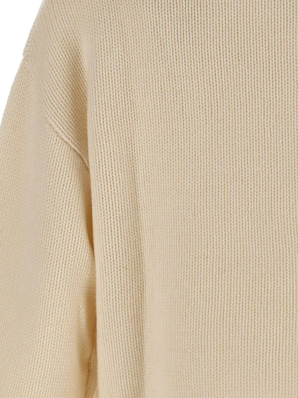 Soft Goat stockinette-stitch cashmere sweater Beige