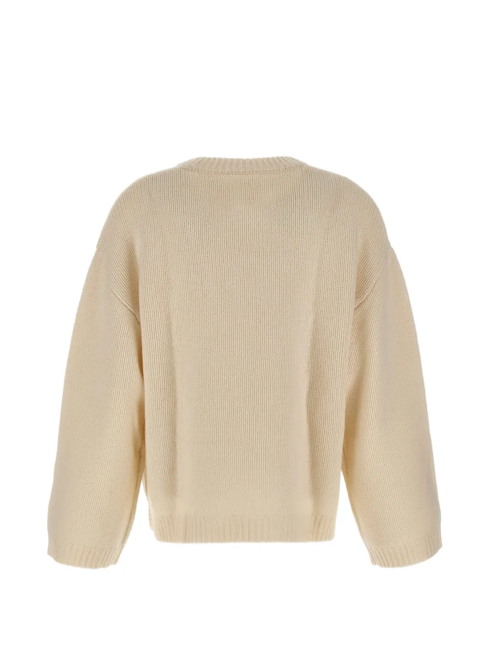 Soft Goat stockinette-stitch cashmere sweater Beige