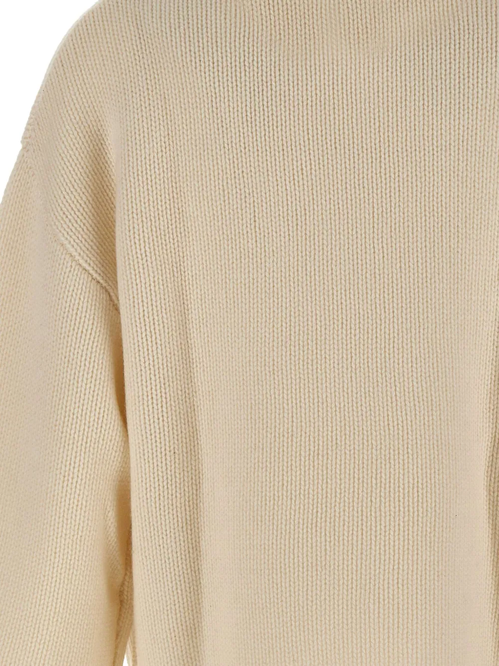 Soft Goat stockinette-stitch cashmere sweater Beige