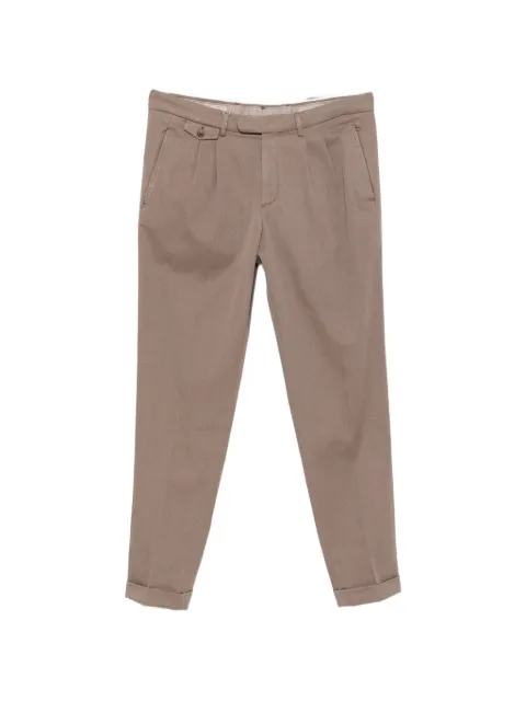 DEVORE pantalones con pinzas y dobladillo vuelto