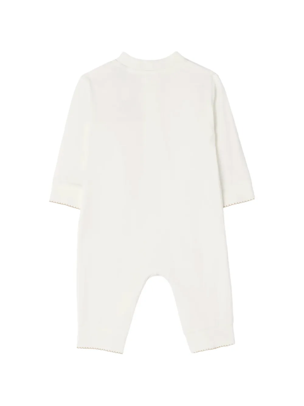 Burberry Kids Knight Stamp jumpsuit Wit