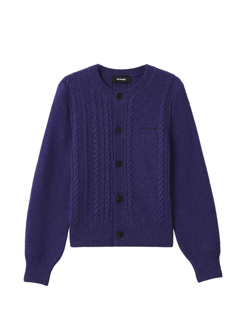 We11done cable-knit cardigan - Violet We11done cable-knit cardigan - Violet