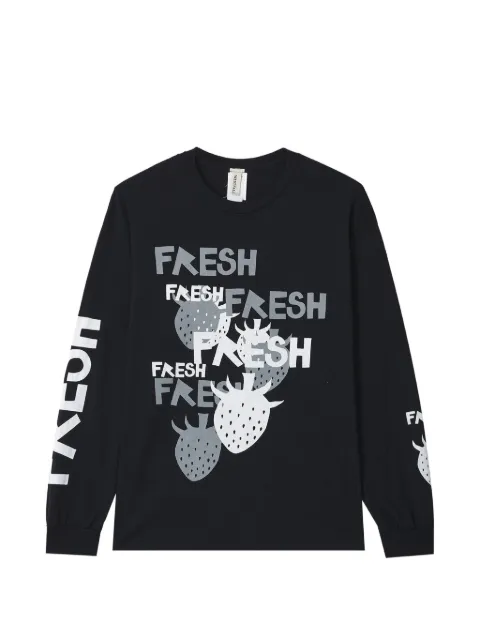 WESTFALL strawberry-print long-sleeve T-shirt