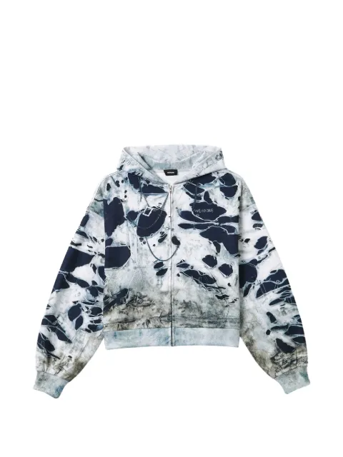 We11done trompe l'oeil-print hoodie