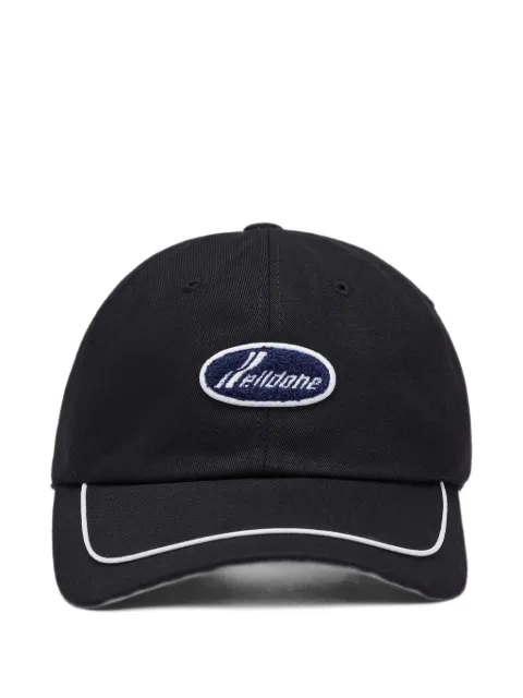 We11done logo-patch piped baseball cap
