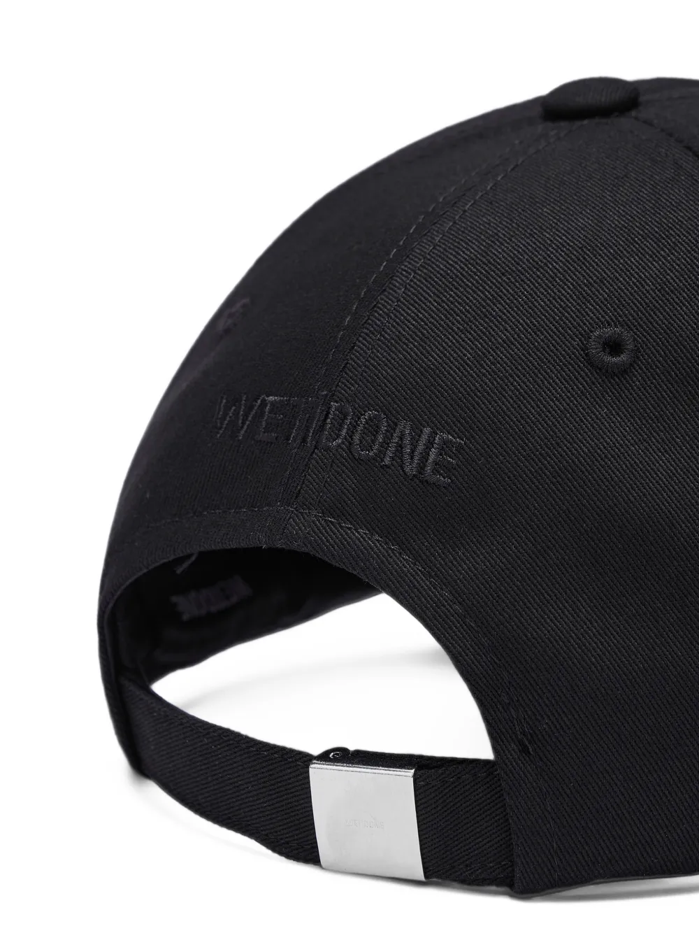 We11done Honkbalpet met logo-patch en afwerking Zwart