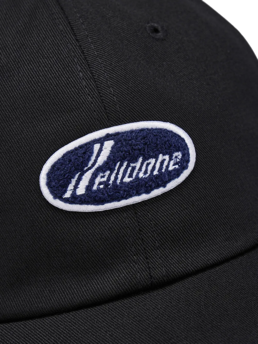 We11done Honkbalpet met logo-patch en afwerking Zwart