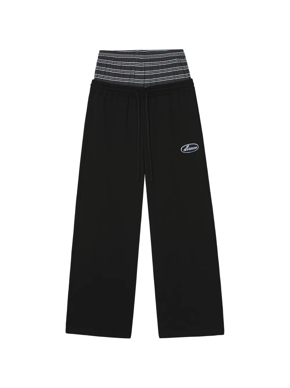 We11 Done Logo-patch Track Pants In 黑色