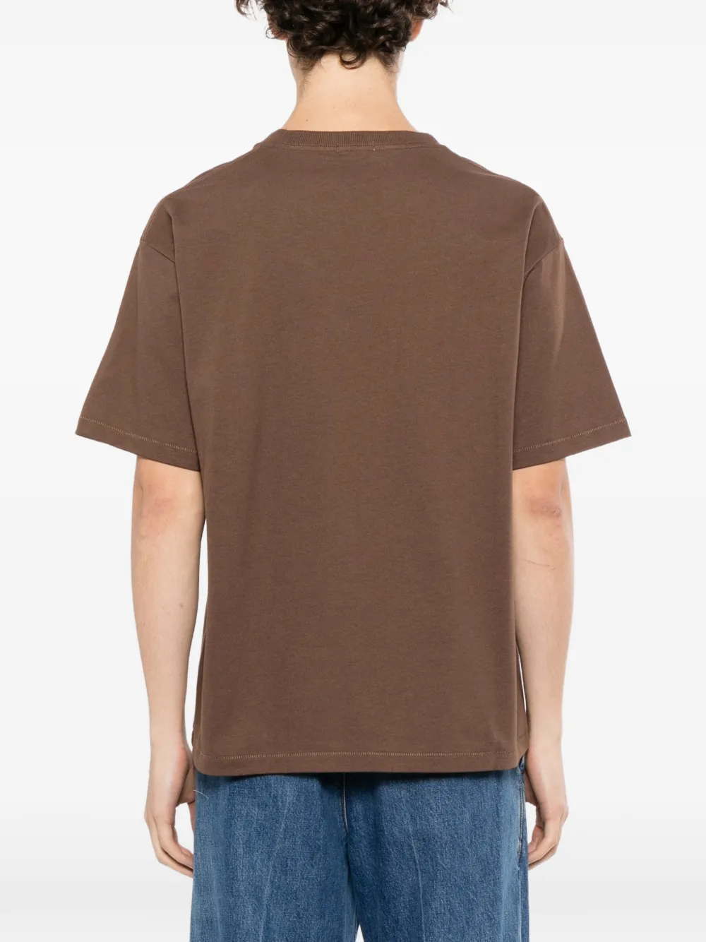 BODE Pony T-shirt met pailletten en zak Bruin