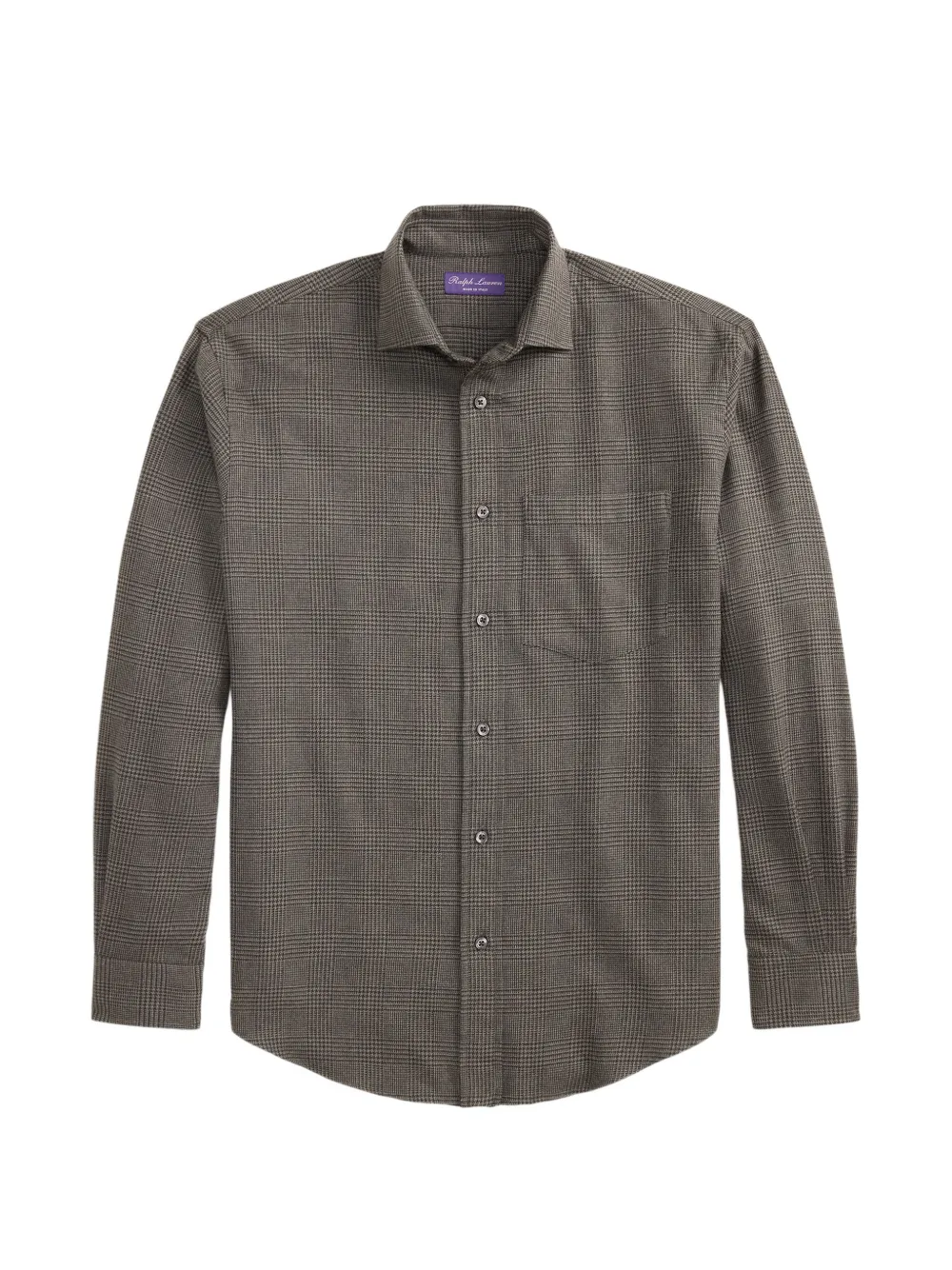 Ralph Lauren Purple Label Prince of Wales-check shirt Grijs