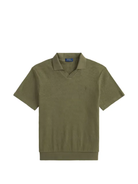 Polo Ralph Lauren pointelle-ribbed polo shirt