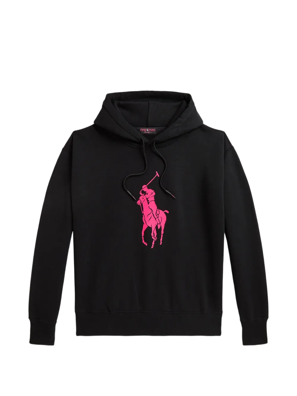 Polo Ralph Lauren Pink Pony hoodie met logoprint Zwart