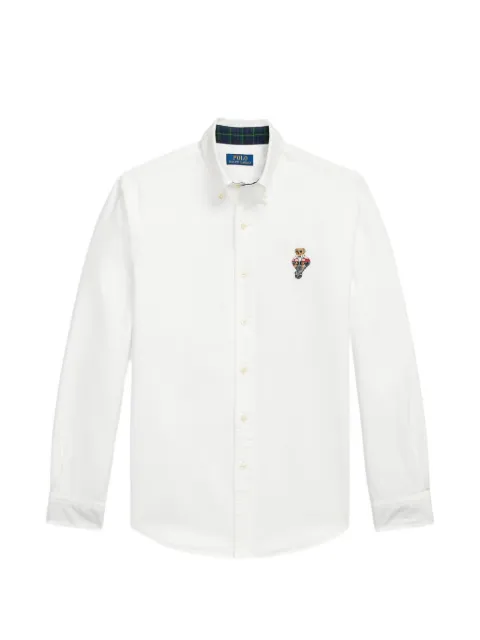 Polo Ralph Lauren custom-fit Oxford shirt with Polo Bear