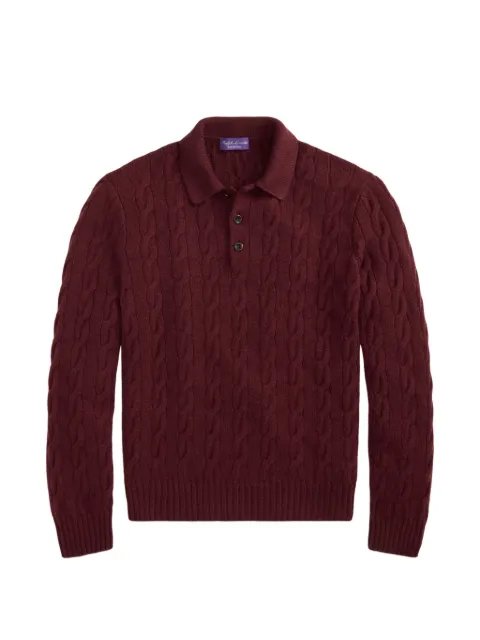 Ralph Lauren Purple Label cable-knit cashmere sweater