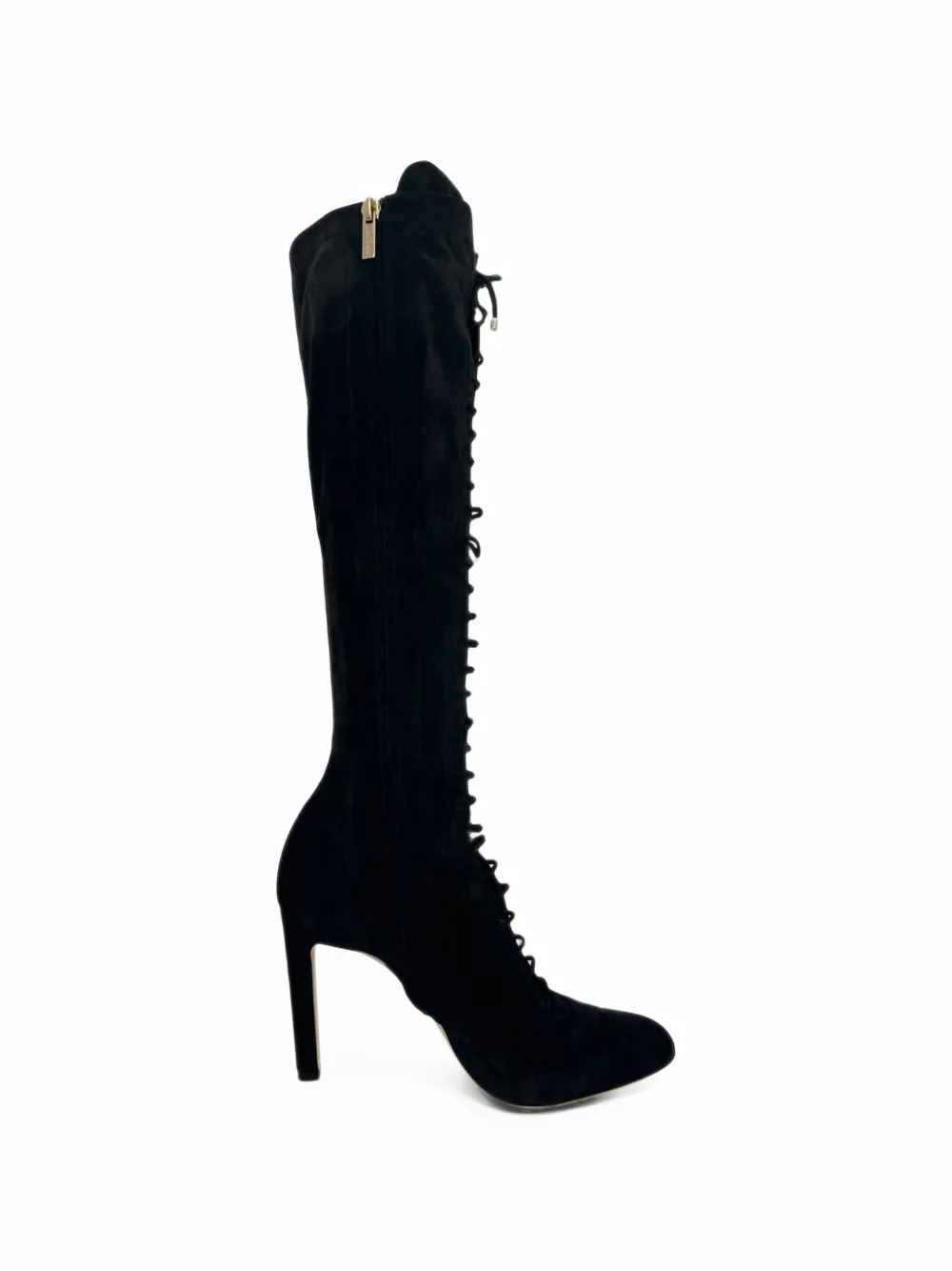 Jimmy Choo Pre-Owned 2010s Desiree lace-up knee-high boots - Schwarz