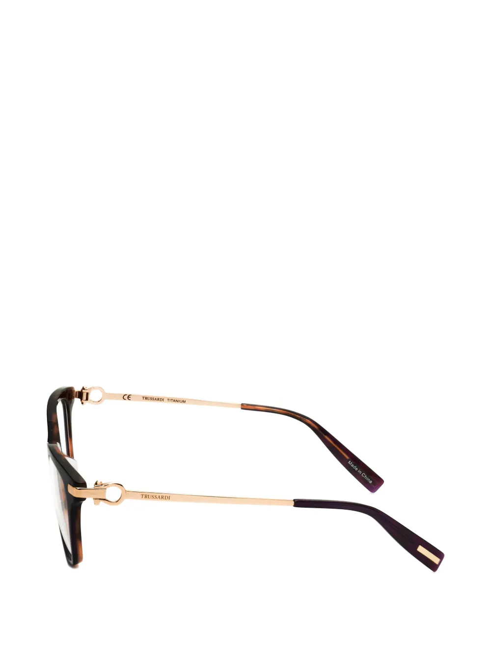 Trussardi cat-eye frame glasses Bruin