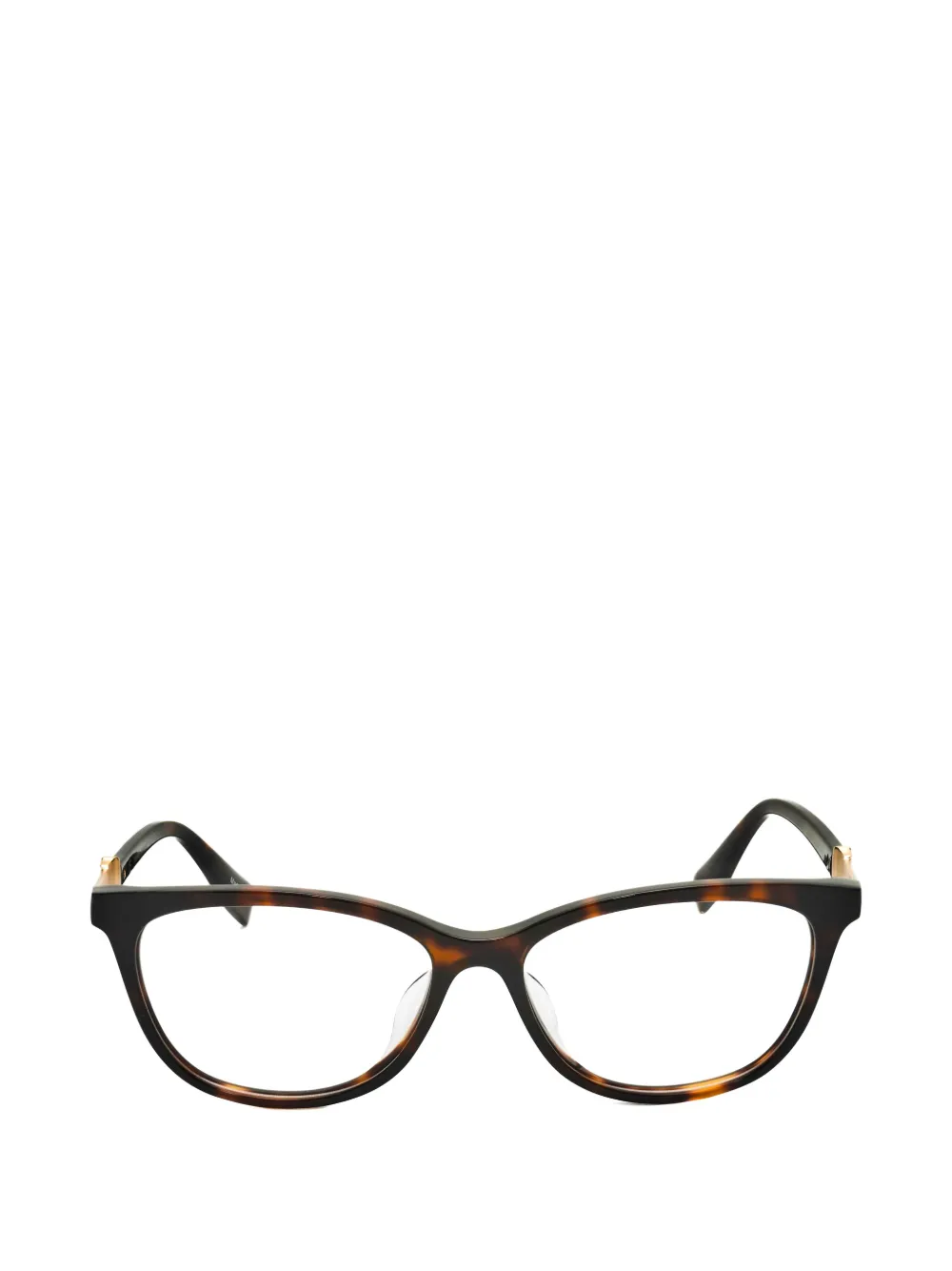 Trussardi tortoiseshell-effect cat-eye glasses - Marrone
