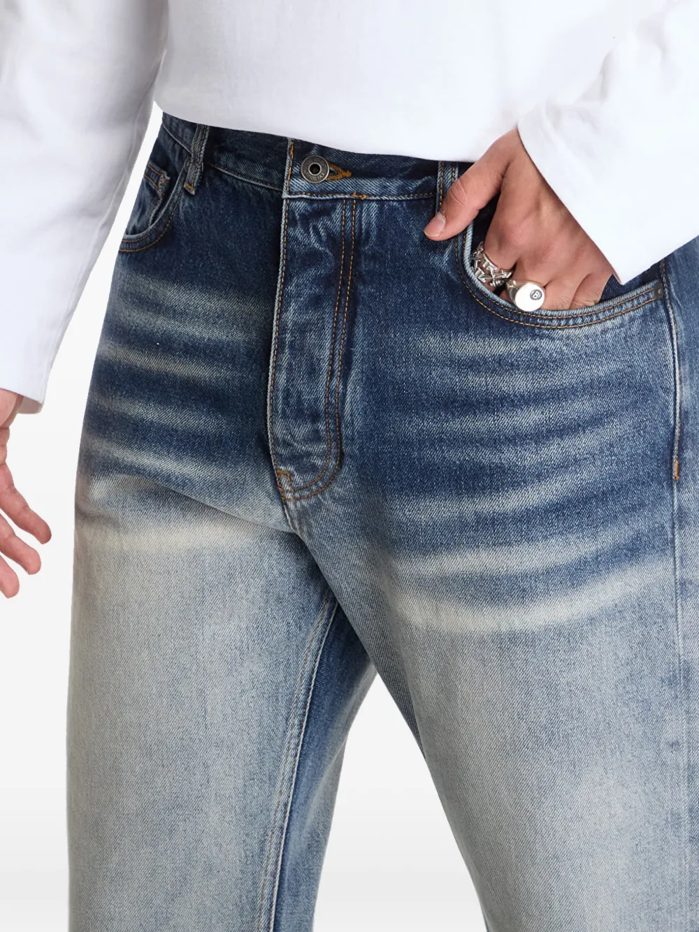 Off-White Half Arrow jeans Blauw