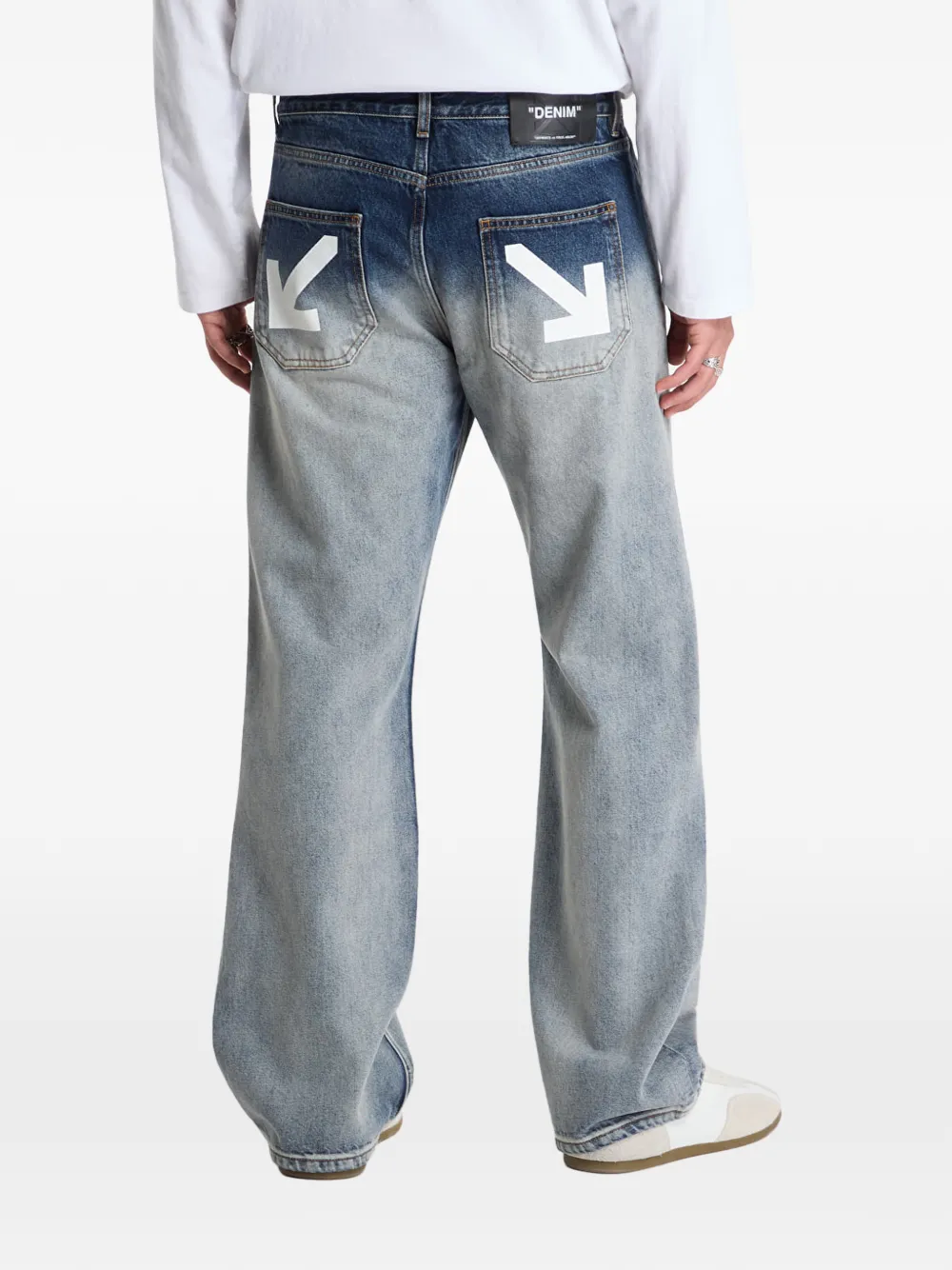 Off-White Half Arrow jeans Blauw