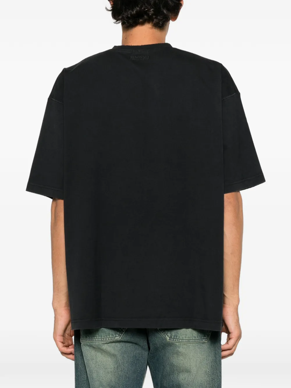 VETEMENTS logo-patch T-shirt Zwart