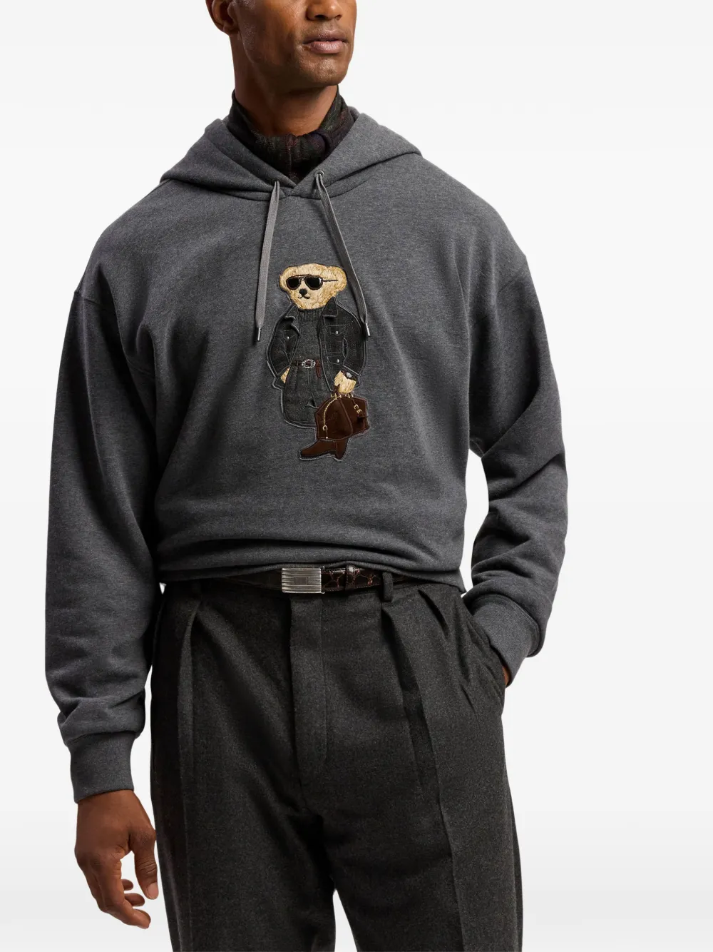 Ralph Lauren Purple Label Polo Bear hoodie Grijs