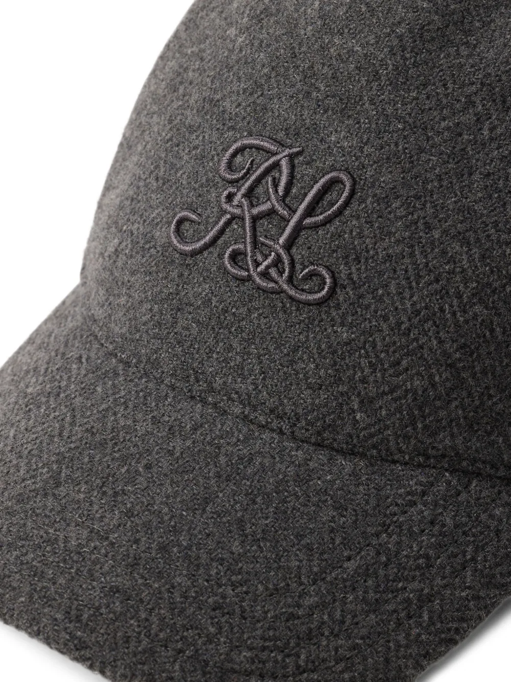 Ralph Lauren Purple Label logo-embroidered baseball cap Grijs