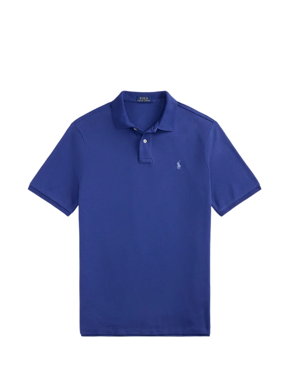 Polo Ralph Lauren logo-embroidered cotton polo shirt Blauw