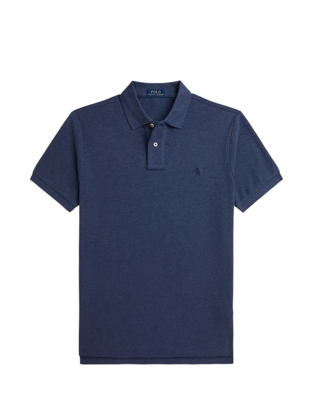Polo Ralph Lauren logo-embroidered piqué polo shirt Blauw