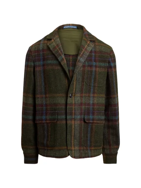 Polo Ralph Lauren tailored fit plaid tweed blazer