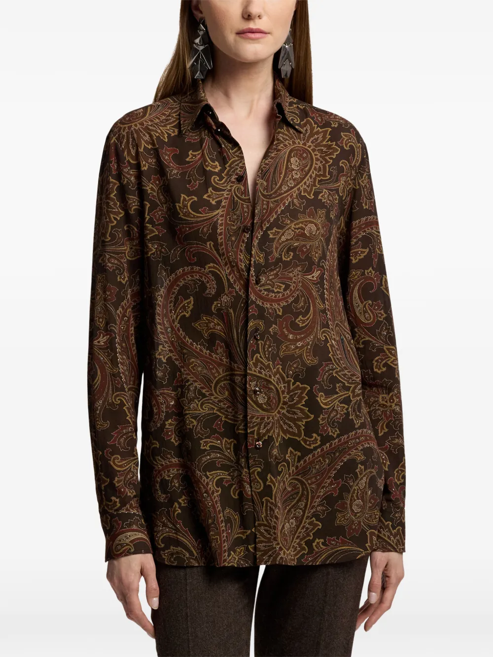 Ralph Lauren Collection paisley-print shirt Bruin