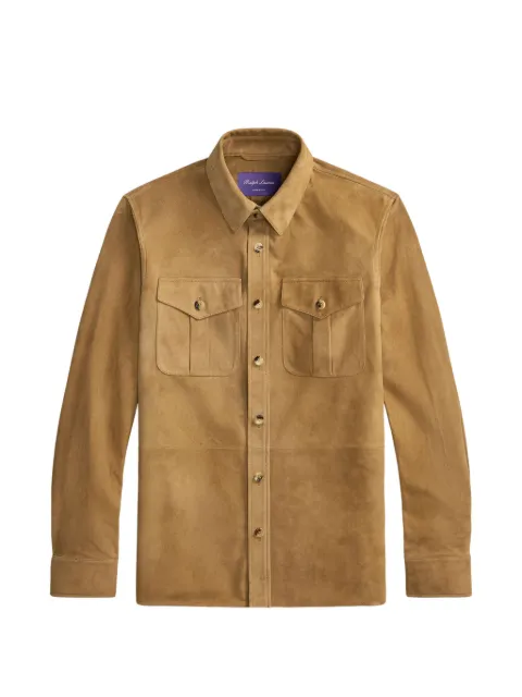 Ralph Lauren Purple Label suede shirt jacket