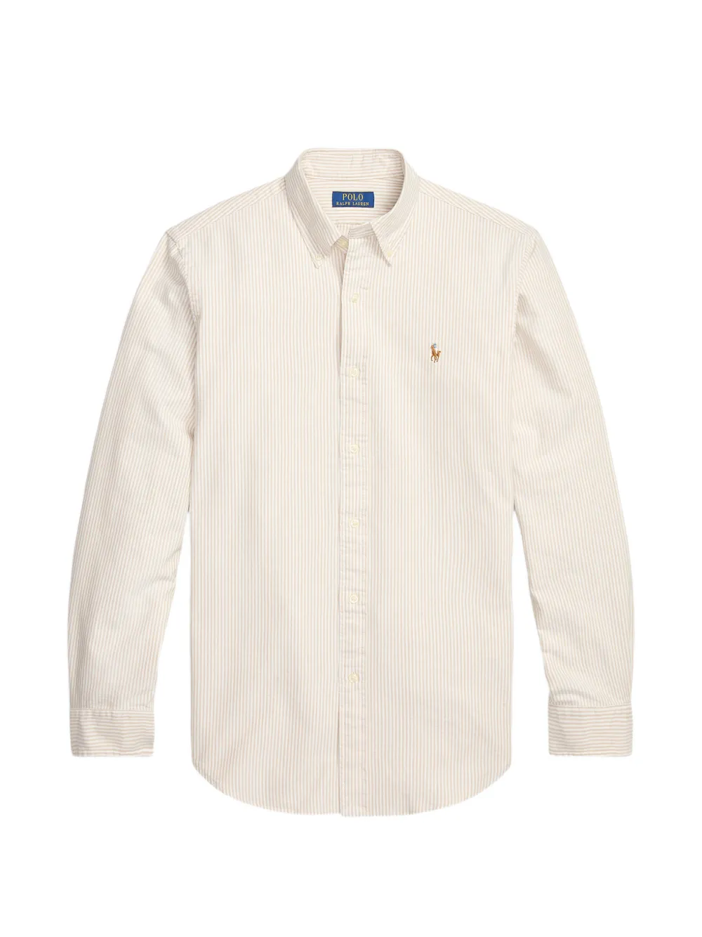Polo Ralph Lauren Custom Fit striped Oxford shirt Wit