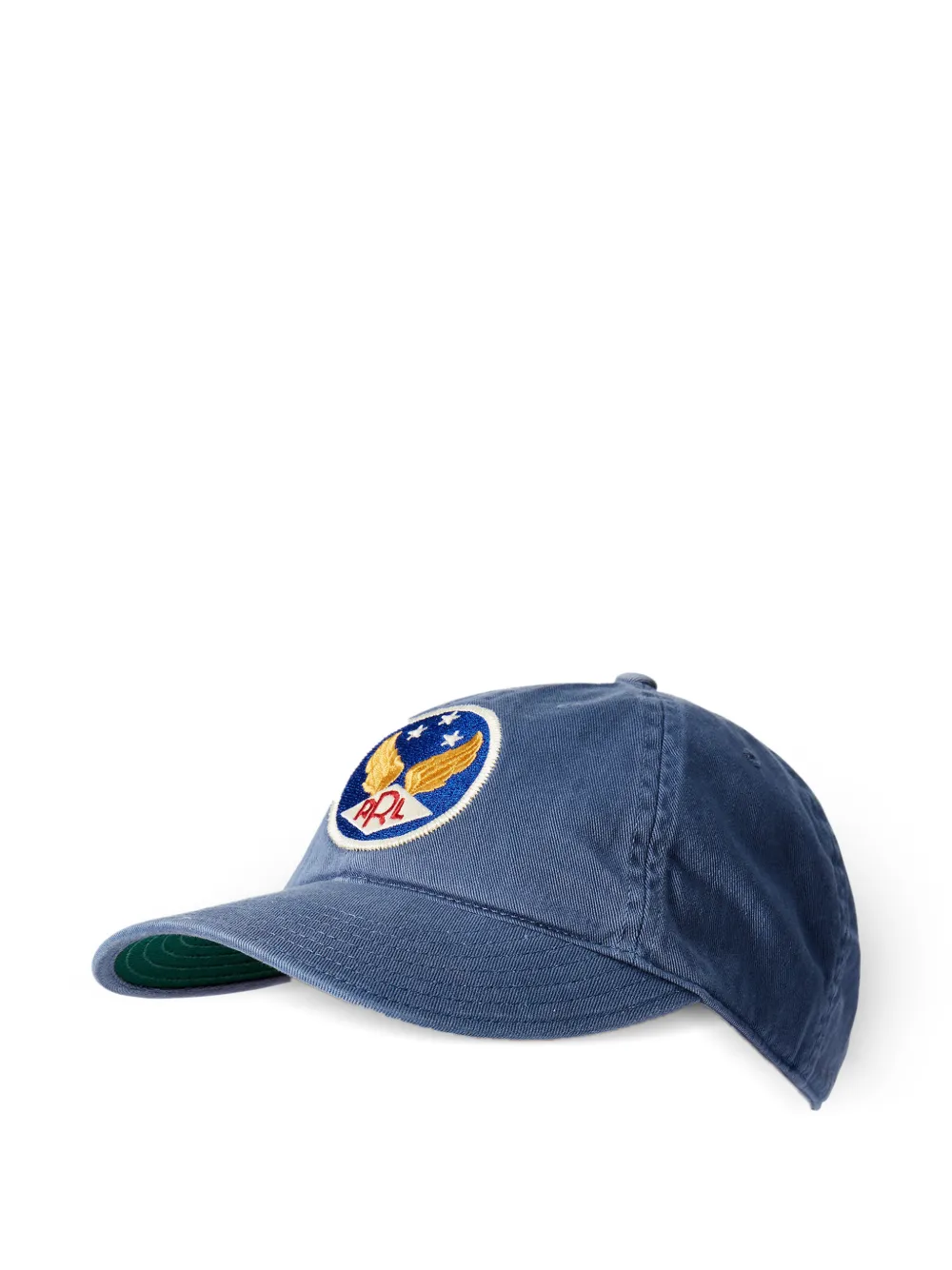 Ralph Lauren RRL logo-patch cotton baseball cap Blauw