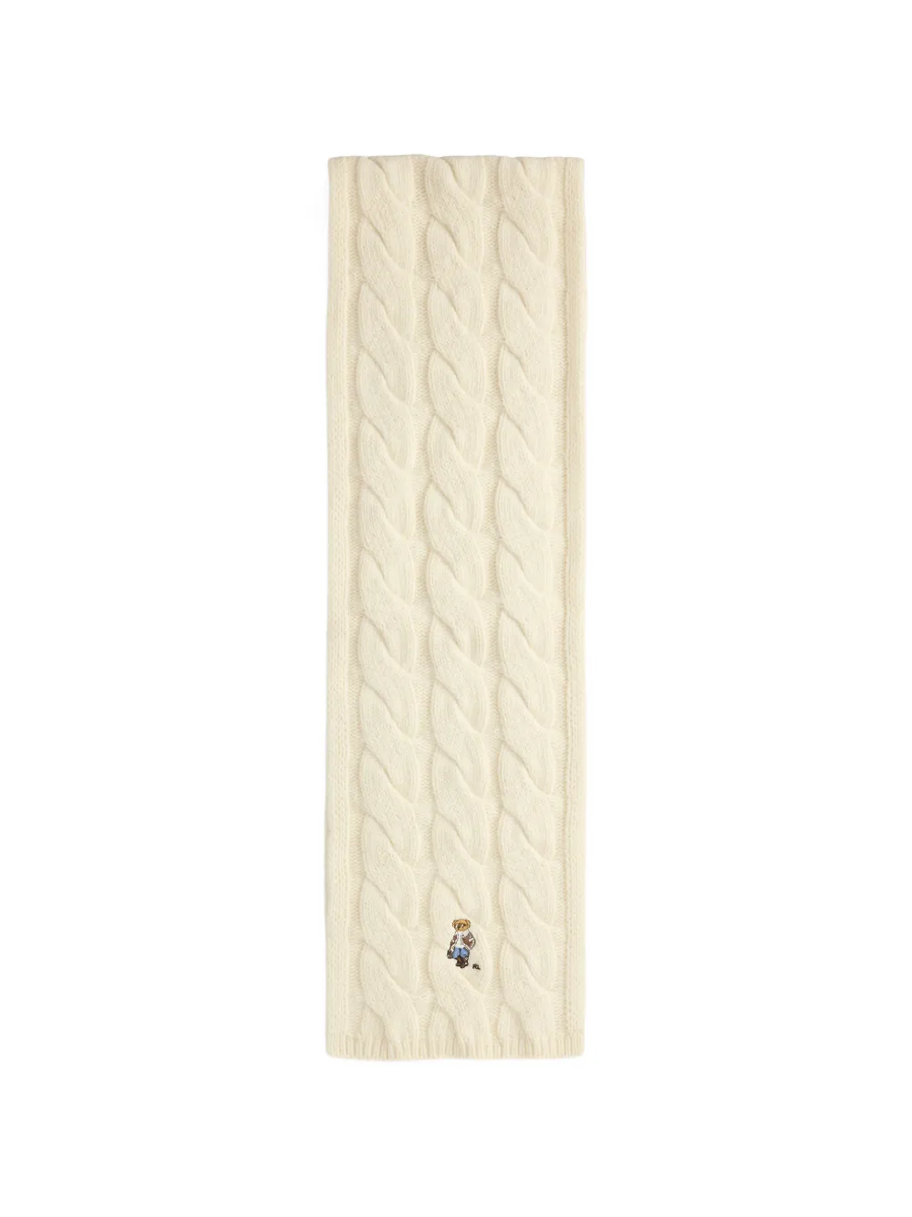 Polo Ralph Lauren Polo Bear cable-knit scarf - Toni neutri