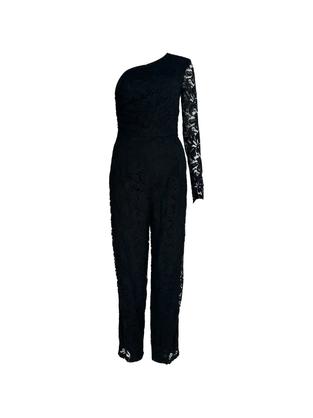 PUCCI Pre-Owned 2010s lace one-shoulder jumpsuit - Nero