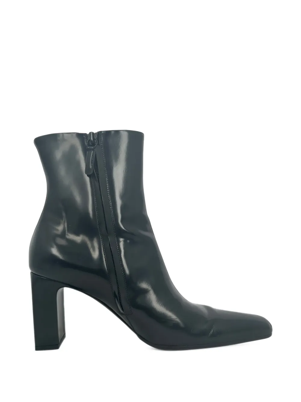 Balenciaga Pre-Owned 2010s pointed-toe zip ankle boots - Schwarz