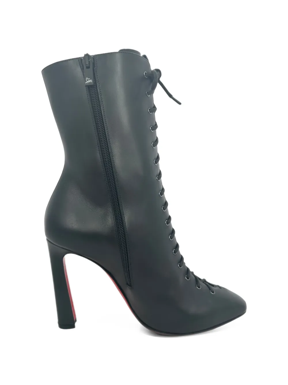 Christian Louboutin Pre-Owned 2010s Anjel lace-up ankle boots - Schwarz