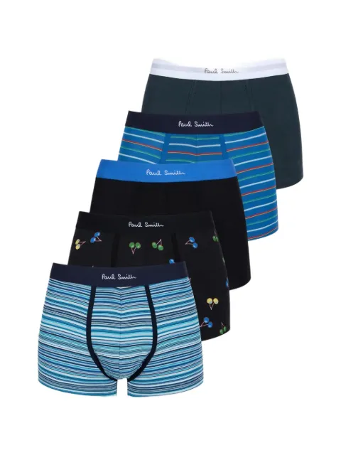 Paul Smith logo-waistband boxer briefs (set of five)