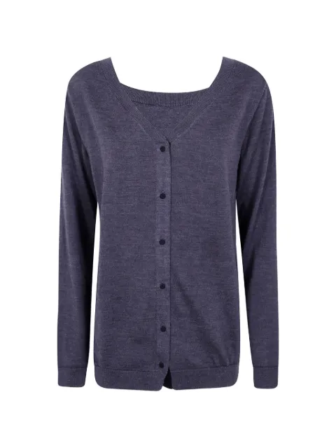 Semicouture V-neck virgin wool cardigan