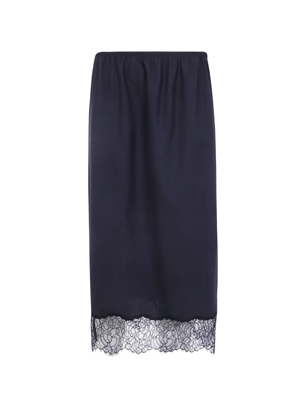 Semicouture Becka lace-trim panelled midi skirt - Schwarz