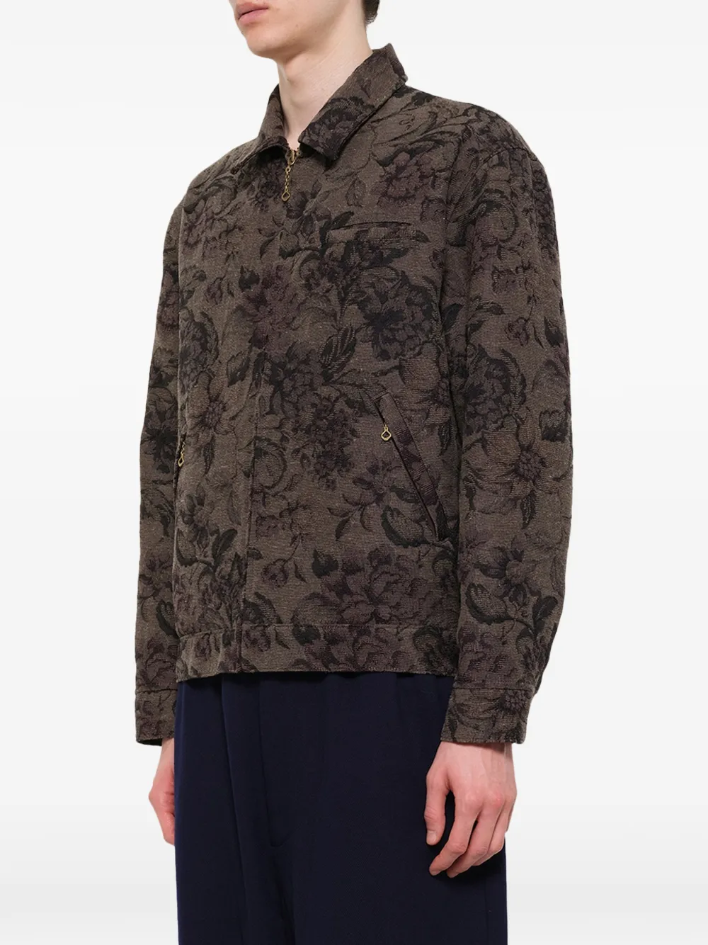 Undercover flower-print zip-up jacket Bruin