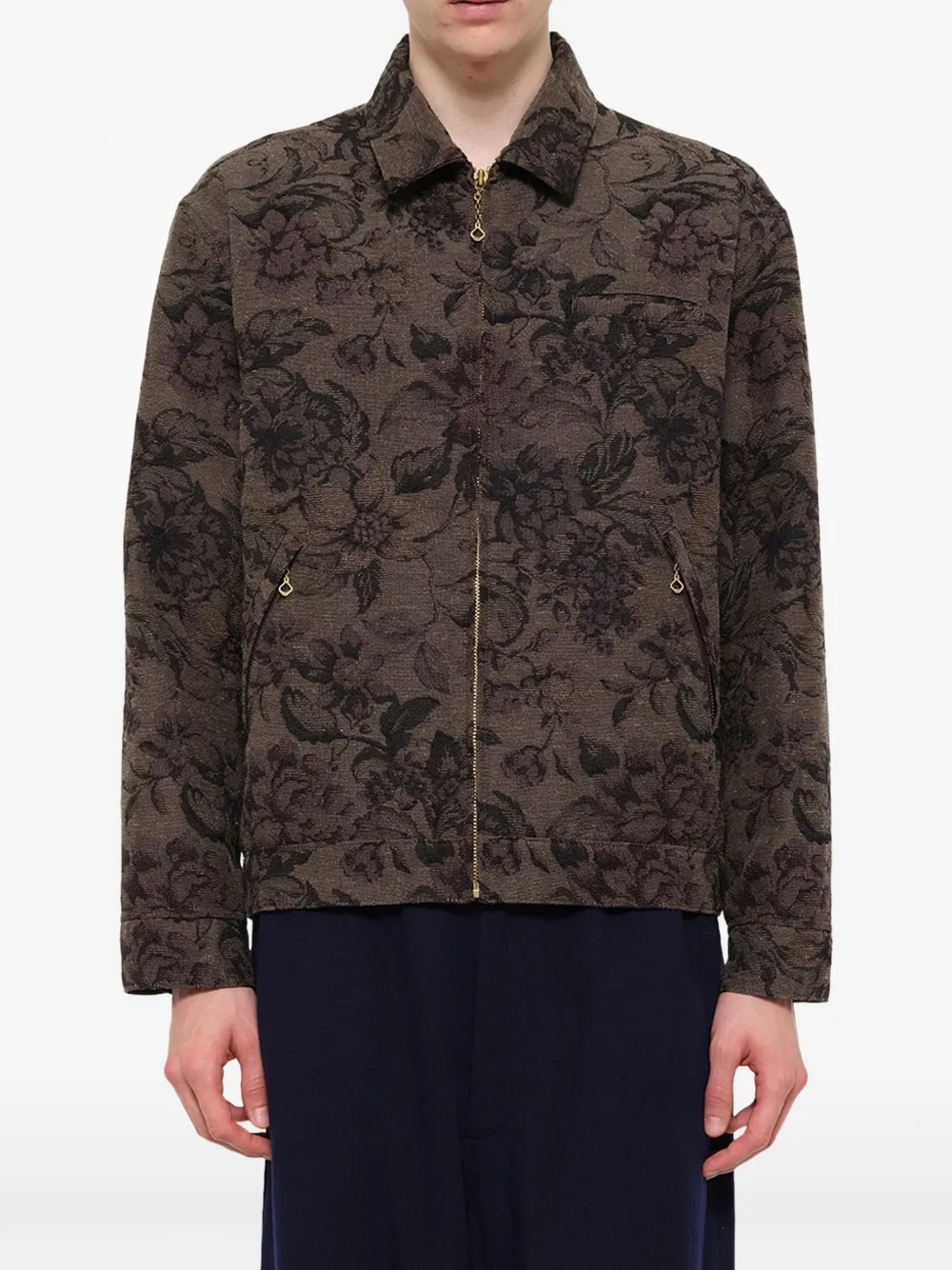 Undercover flower-print zip-up jacket Bruin
