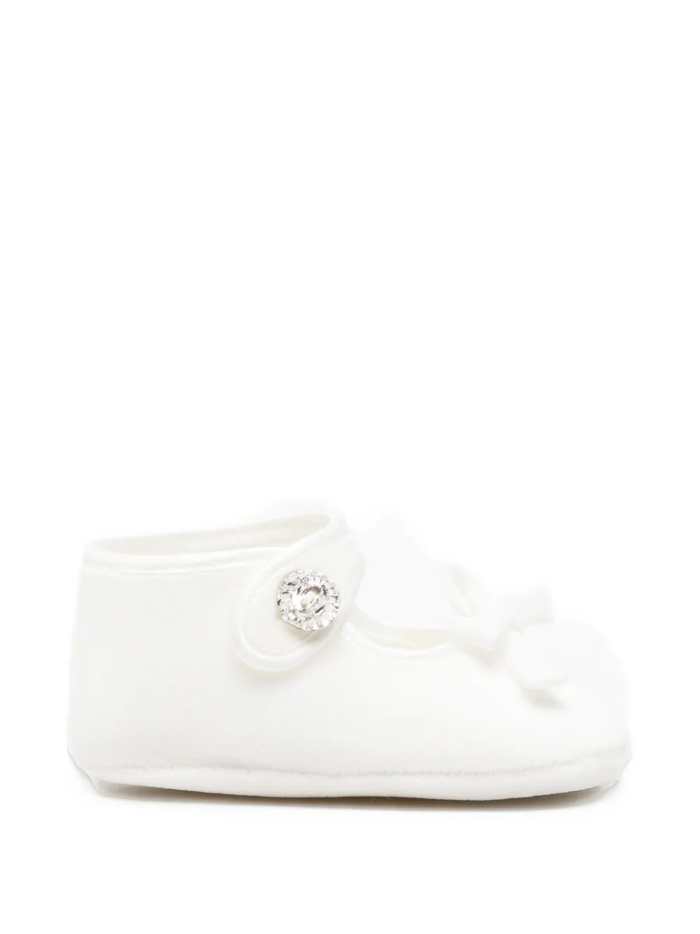 Monnalisa bow-detail pre-walker shoes - Bianco