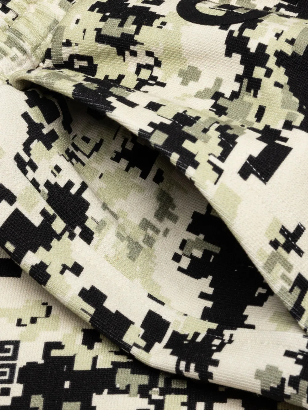 Givenchy pixelated-camo shorts Beige