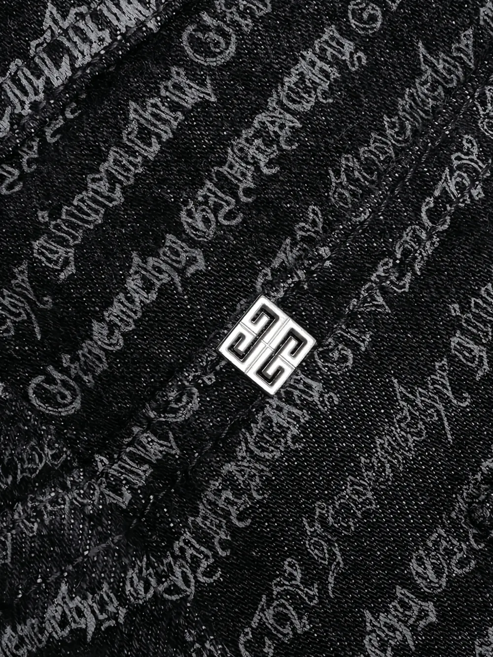 Givenchy logo-pattern jeans Zwart